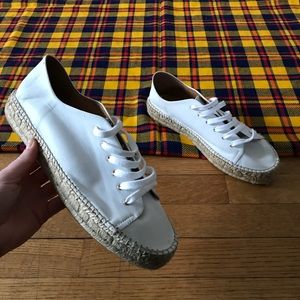 Pima 2 White Sneakers Espadrilles Faux Leather